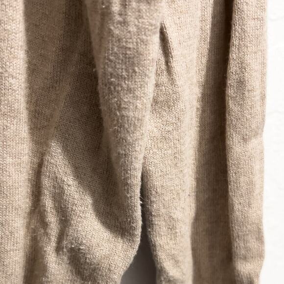 Peter Millar Sweater Mens Large Quarter Zip Large Cotton Cashmere Tan - Picture 3 of 5